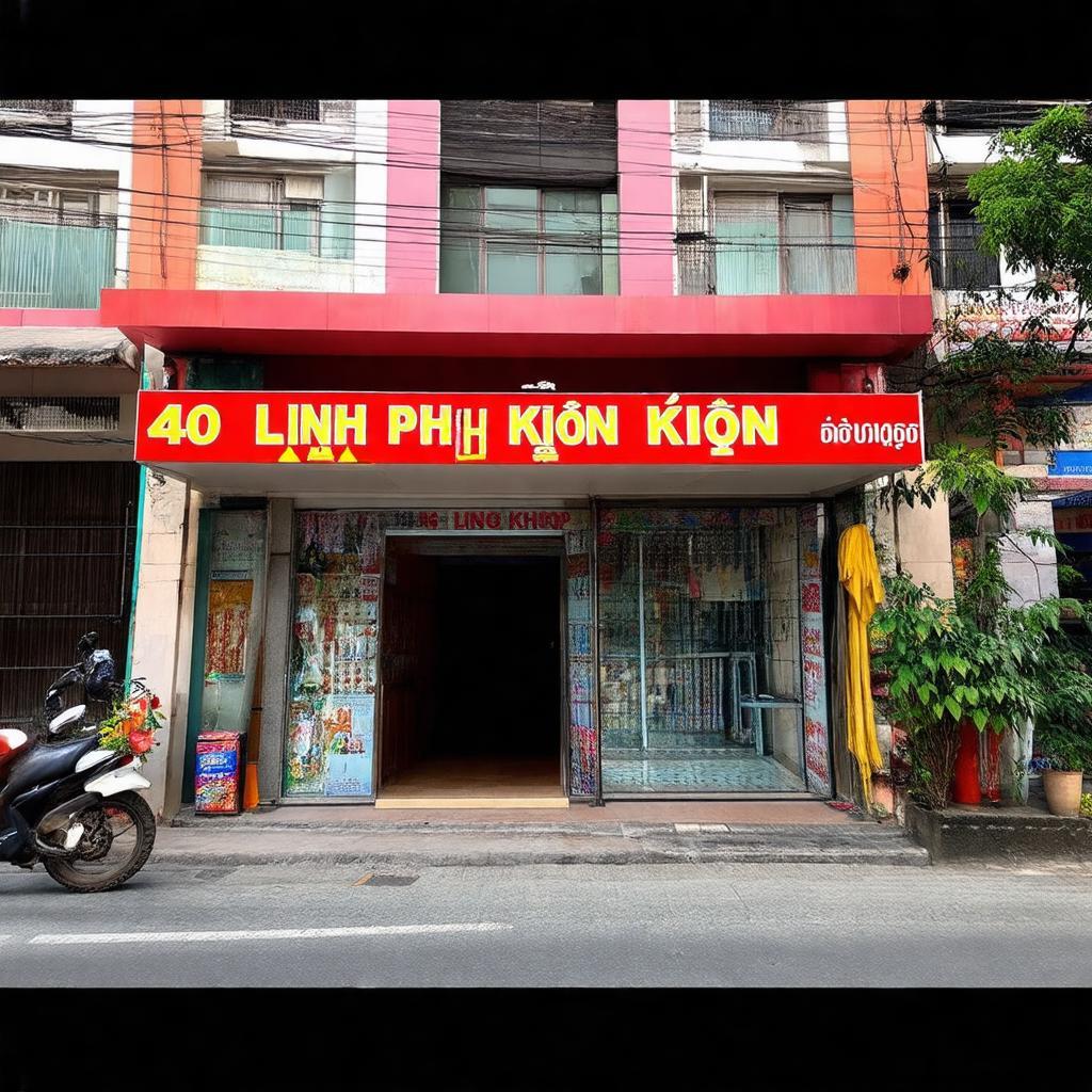 Bên ngoài Linh Phụ Kiện Shop tại 40 Trung Liệt Đống Đa Hà Nội